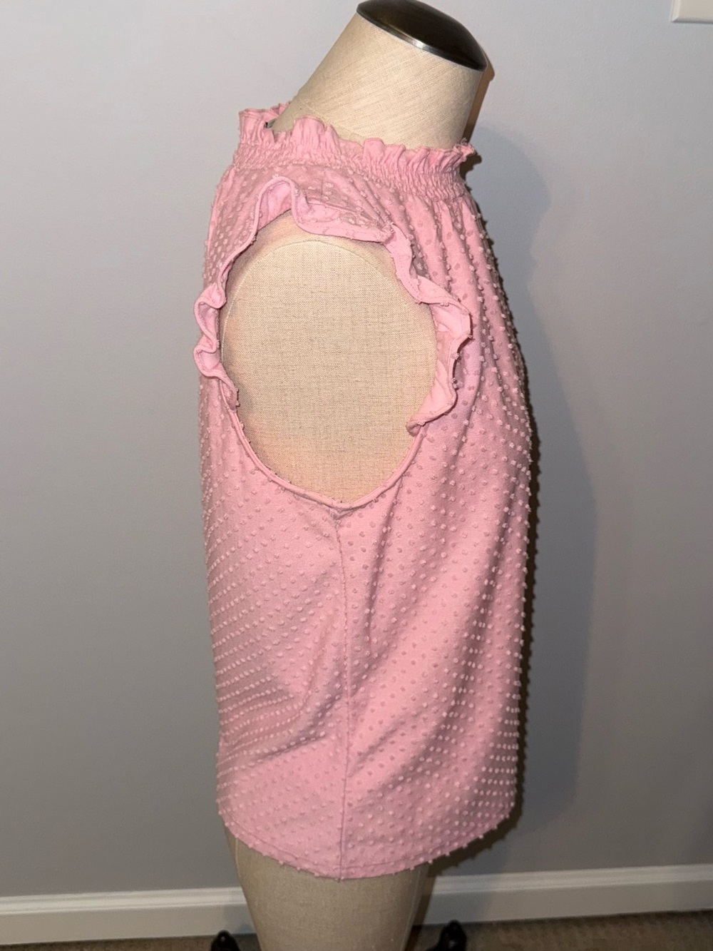 J Crew Pink Ruffle Shell Top Size XS - Picture 2 of 7